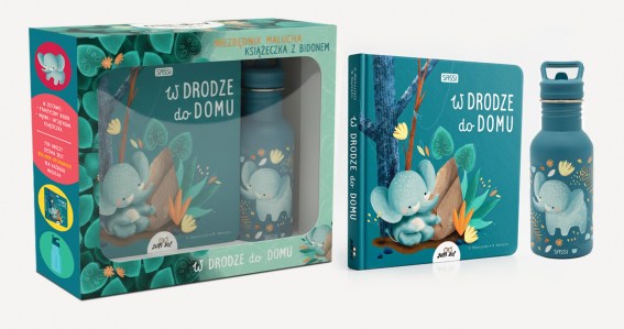 komplet książka z bidonem